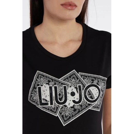 Liu Jo T-shirt | Regular Fit Liu Jo S wyprzedaż Gomez Fashion Store