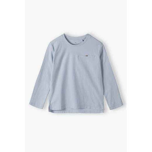 Niebieska elegancka bluzka z długim rękawem - Lincoln&Sharks ze sklepu 5.10.15 w kategorii T-shirty chłopięce - zdjęcie 170154418