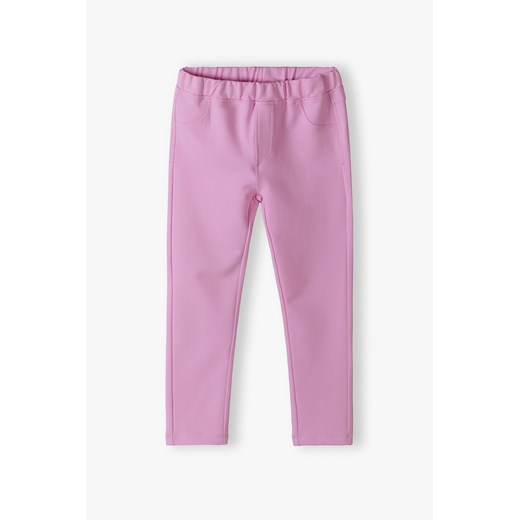 Różowe spodnie dziewczęce - tregginsy 5.10.15. ze sklepu 5.10.15 w kategorii Spodnie dziewczęce - zdjęcie 170154498