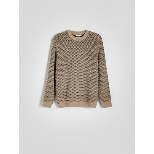 Reserved - Strukturalny sweter - beżowy Reserved S Reserved