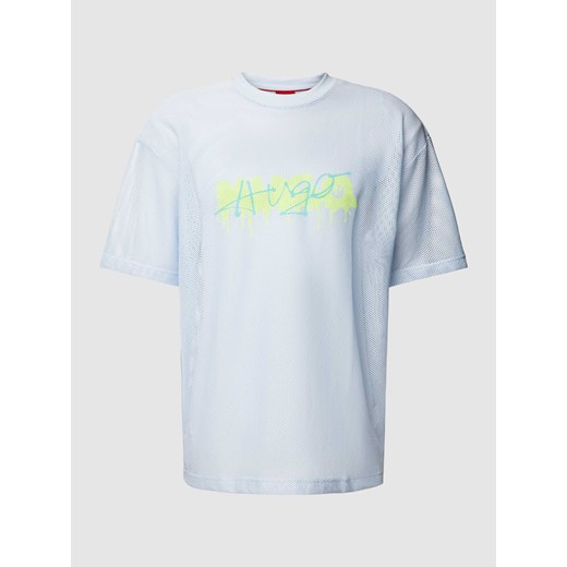 T-shirt z nadrukiem z logo model ‘Dstaros’ ze sklepu Peek&Cloppenburg  w kategorii T-shirty męskie - zdjęcie 170168865
