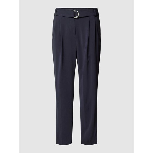 Spodnie materiałowe o kroju regular fit z paskiem model ‘Tapiah’ ze sklepu Peek&Cloppenburg  w kategorii Spodnie damskie - zdjęcie 170168977