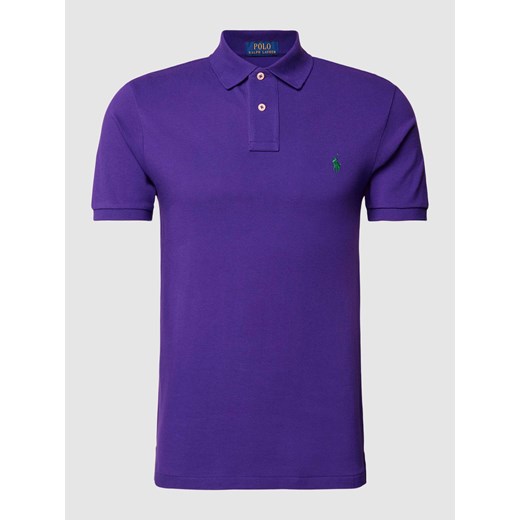 Koszulka polo o kroju slim fit z wyhaftowanym logo ze sklepu Peek&Cloppenburg  w kategorii T-shirty męskie - zdjęcie 170169187