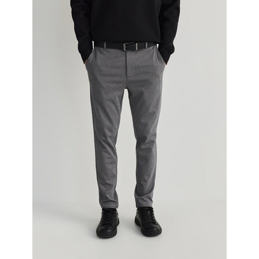 Reserved - Spodnie slim fit - ciemnoszary ze sklepu Reserved w kategorii Spodnie męskie - zdjęcie 170170587
