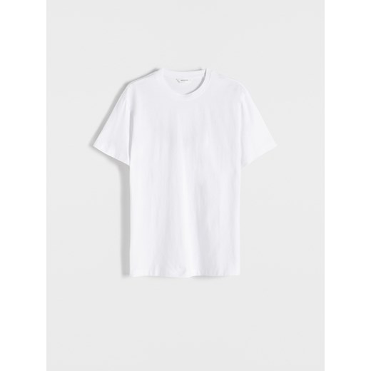 Reserved - T-shirt regular fit - biały ze sklepu Reserved w kategorii T-shirty męskie - zdjęcie 170170599