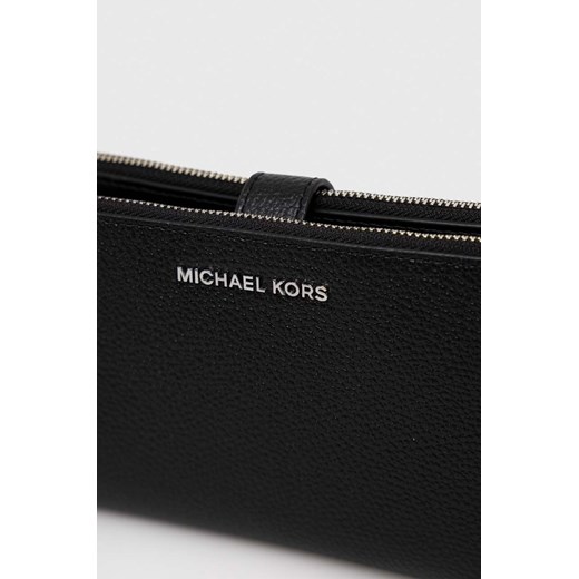 MICHAEL Michael Kors portfel skórzany damski kolor czarny Michael Michael Kors ONE ANSWEAR.com