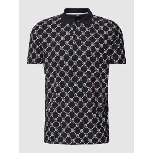 Koszulka polo o kroju regular fit z nadrukiem z logo na całej powierzchni model ‘Thilo’ ze sklepu Peek&Cloppenburg  w kategorii T-shirty męskie - zdjęcie 170174415