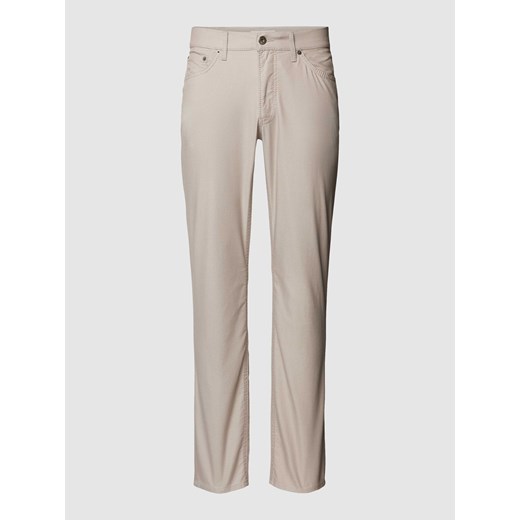 Spodnie materiałowe o kroju regular fit z fakturowanym wzorem model ‘Chuck’ ze sklepu Peek&Cloppenburg  w kategorii Spodnie męskie - zdjęcie 170174476