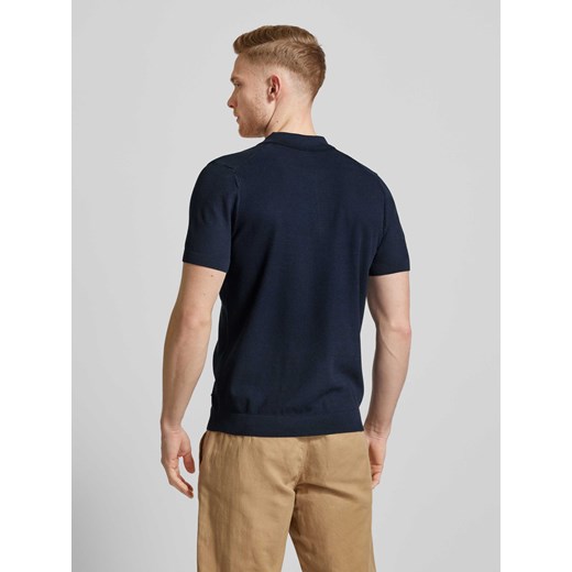 Koszulka polo o kroju regular fit z zamkiem błyskawicznym model ‘Vancro’ L Peek&Cloppenburg 