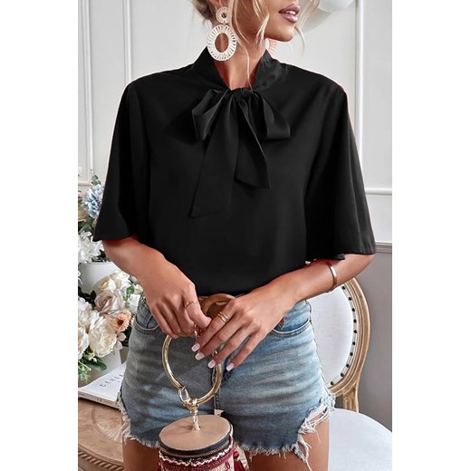 Bluzka LANEFONA BLACK ze sklepu Ivet Shop w kategorii Bluzki damskie - zdjęcie 170176526