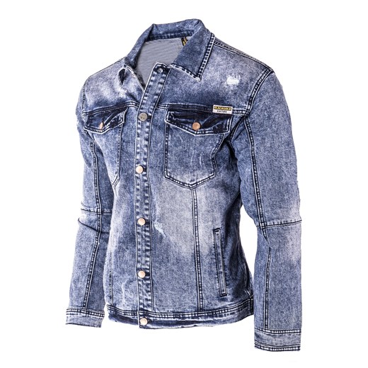 Przejściowa kurtka jeansowa MJ529 jeans ze sklepu Risardi w kategorii Kurtki męskie - zdjęcie 170181498