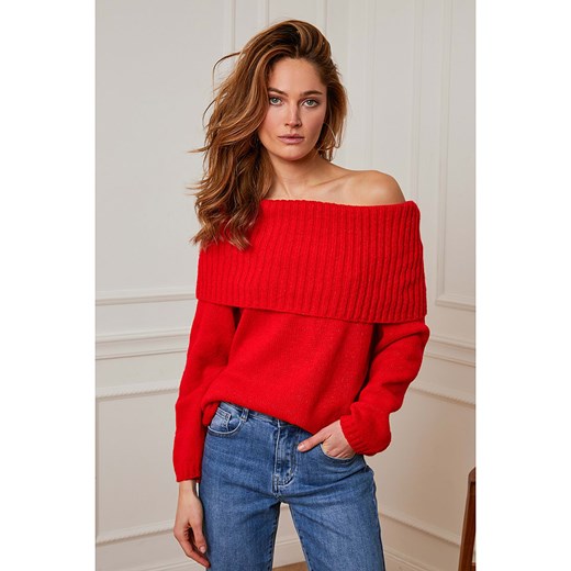 Joséfine Sweter &quot;Manael&quot; w kolorze czerwonym ze sklepu Limango Polska w kategorii Swetry damskie - zdjęcie 170185345