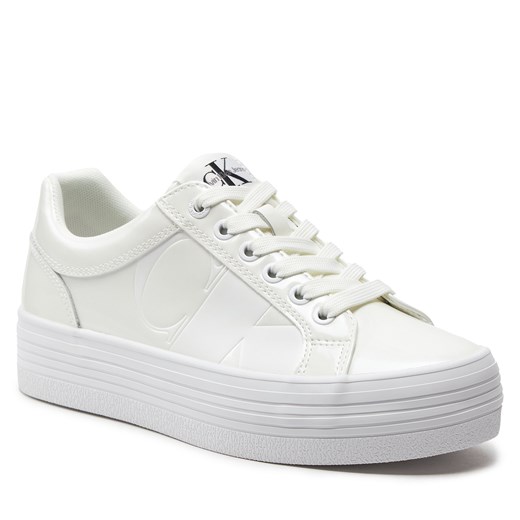 Buty sportowe damskie Calvin Klein sneakersy sznurowane na platformie