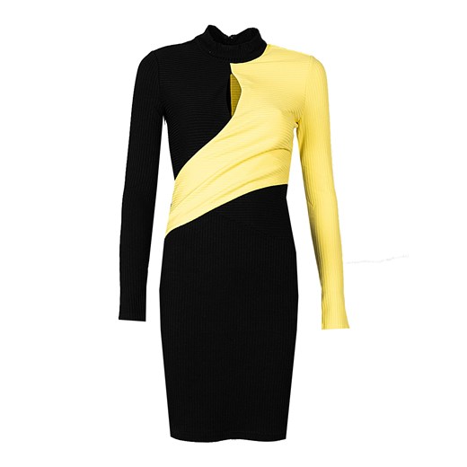 Richmond Sport Sukienka | UWA22082VE | Kobieta | Czarny, Żółty ze sklepu ubierzsie.com w kategorii Sukienki - zdjęcie 170206887
