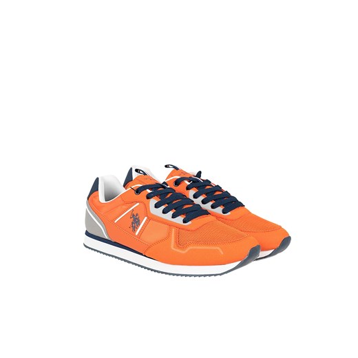 U.S. Polo Assn. Sneakersy "Nobil004" | Nobil004 | Mężczyzna | Pomarańczowy ze sklepu ubierzsie.com w kategorii Buty sportowe męskie - zdjęcie 170207336