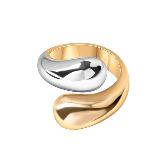 Pierścionek srebrny pozłacany - Simple ze sklepu YES.pl w kategorii Pierścionki - zdjęcie 170207628