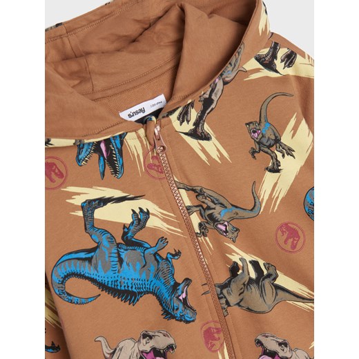 Sinsay - Bluza z kapturem Jurassic World - beżowy Sinsay 140 Sinsay