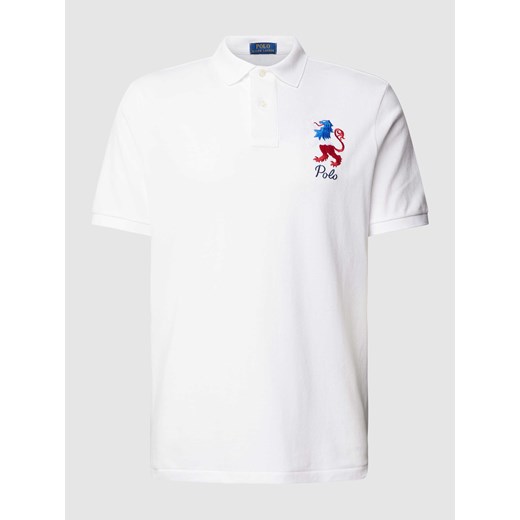 Koszulka polo z wyhaftowanym logo ze sklepu Peek&Cloppenburg  w kategorii T-shirty męskie - zdjęcie 170208499