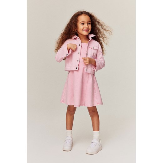 H & M - Kurtka z diagonalu - Różowy ze sklepu H&M w kategorii Kurtki dziewczęce - zdjęcie 170209727