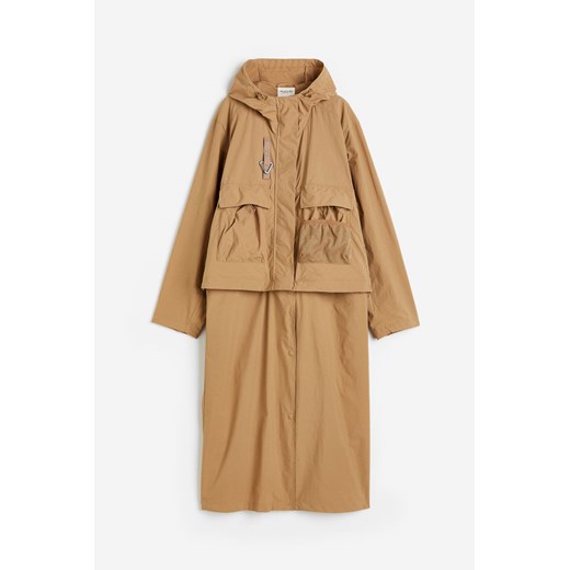 H & M - Wodoodporna kurtka o regulowanej długości - Beżowy ze sklepu H&M w kategorii Kurtki damskie - zdjęcie 170209805
