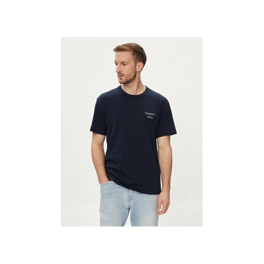 Tommy Jeans T-Shirt DM0DM18872 Granatowy Regular Fit ze sklepu MODIVO w kategorii T-shirty męskie - zdjęcie 170211085