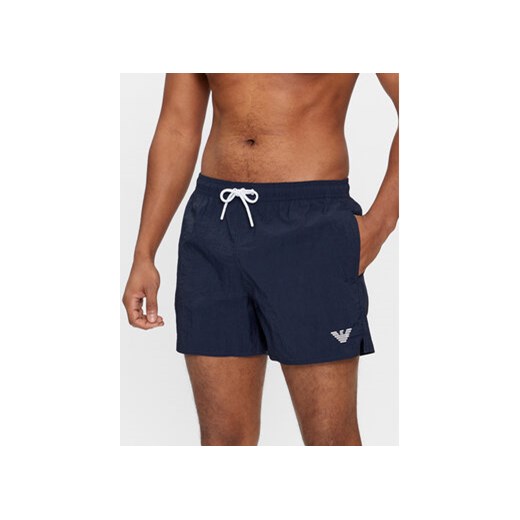 Emporio Armani Underwear Szorty kąpielowe 211756 4R422 06935 Granatowy Regular Fit ze sklepu MODIVO w kategorii Kąpielówki - zdjęcie 170211237