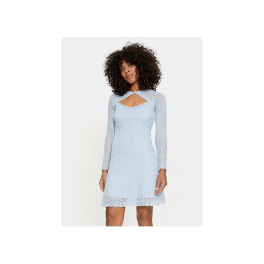 Guess Sukienka codzienna W4GK72 R2OH0 Niebieski Regular Fit ze sklepu MODIVO w kategorii Sukienki - zdjęcie 170211595