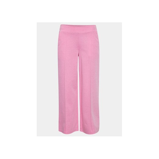 ICHI Spodnie materiałowe 20113287 Różowy Relaxed Fit ze sklepu MODIVO w kategorii Spodnie damskie - zdjęcie 170211615