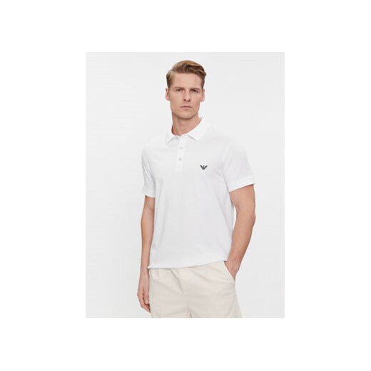 Emporio Armani Underwear Polo 211804 4R461 00010 Biały Regular Fit ze sklepu MODIVO w kategorii T-shirty męskie - zdjęcie 170211787