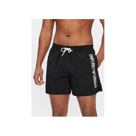 Emporio Armani Underwear Szorty kąpielowe 211740 4R422 00020 Czarny Regular Fit ze sklepu MODIVO w kategorii Kąpielówki - zdjęcie 170211788