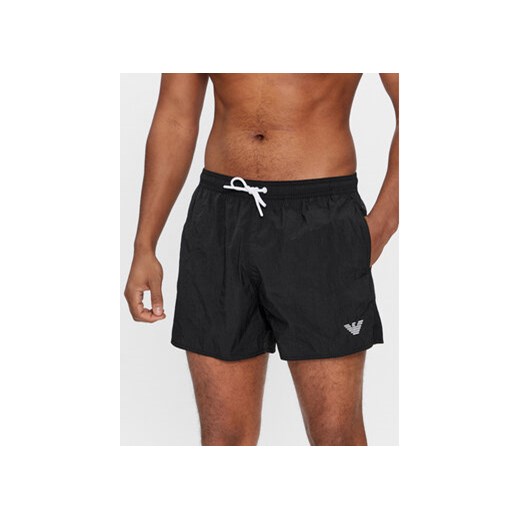 Emporio Armani Underwear Szorty kąpielowe 211756 4R422 00020 Czarny Regular Fit ze sklepu MODIVO w kategorii Kąpielówki - zdjęcie 170211816