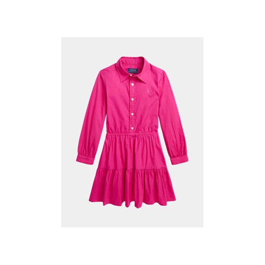 Polo Ralph Lauren Sukienka codzienna Tierdshrtdrs 312925702001 Różowy Regular Fit ze sklepu MODIVO w kategorii Sukienki dziewczęce - zdjęcie 170212115