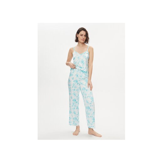 Lauren Ralph Lauren Piżama ILN72318 Niebieski Regular Fit ze sklepu MODIVO w kategorii Piżamy damskie - zdjęcie 170212169