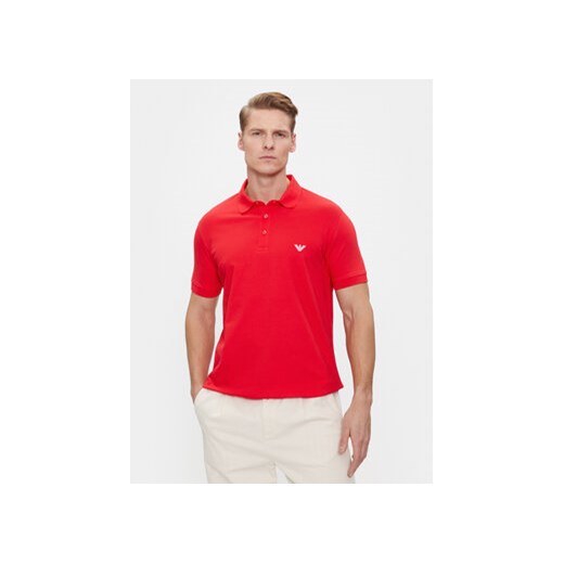 Emporio Armani Underwear Polo 211804 4R461 00774 Czerwony Regular Fit ze sklepu MODIVO w kategorii T-shirty męskie - zdjęcie 170212367