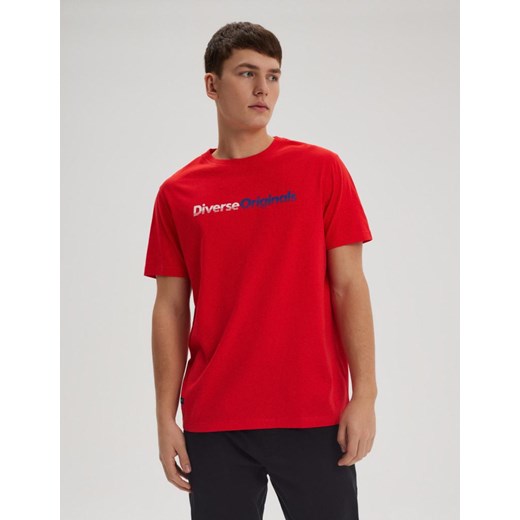 Koszulka ORGL LOGO TEE Czerwony M ze sklepu Diverse w kategorii T-shirty męskie - zdjęcie 170213215
