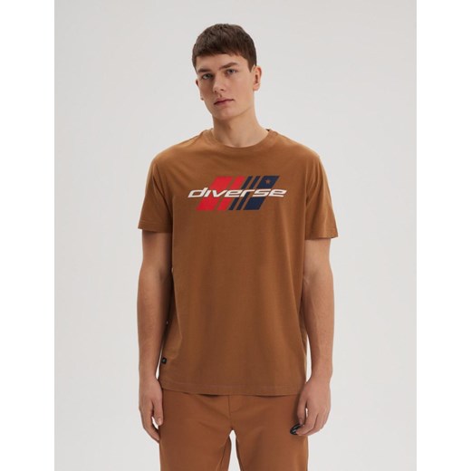 Koszulka ORGL LOGO TEE 03 Beż M ze sklepu Diverse w kategorii T-shirty męskie - zdjęcie 170213237