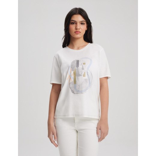 Koszulka AMILLY Off White XS ze sklepu Diverse w kategorii Bluzki damskie - zdjęcie 170213245