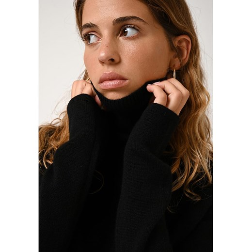 AUTHENTIC CASHMERE Kaszmirowy golf &quot;Suzie&quot; w kolorze czarnym L Limango Polska okazja