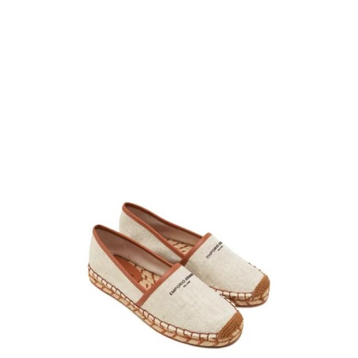 Espadryle damskie Emporio Armani casualowe bez zapięcia tkaninowe