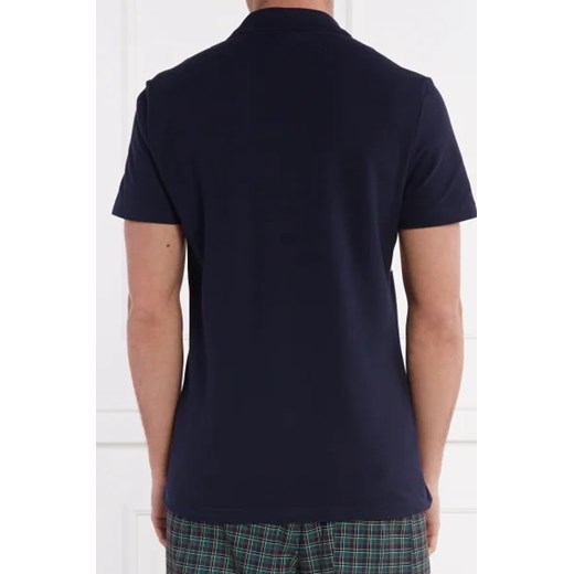 T-shirt męski Lacoste z krótkimi rękawami z elastanu z napisami