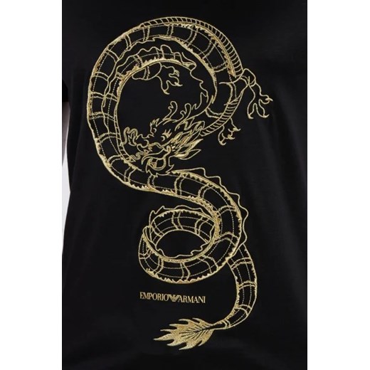 T-shirt męski Emporio Armani młodzieżowy z krótkim rękawem