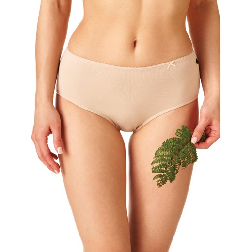 Klasyczne majtki z szerokim bokiem  2 szt. - S beżowy ze sklepu PH KEY Sp. z o.o.  w kategorii Majtki damskie - zdjęcie 170215077