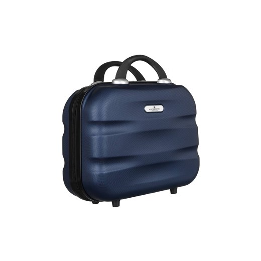 Pojemny kuferek podróżny z mocowaniem do walizki — Peterson granatowy unisex ze sklepu 5.10.15 w kategorii Torby podróżne - zdjęcie 170218006