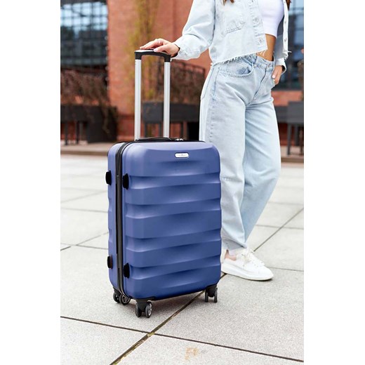 Średnich rozmiarów walizka niebieska z tworzywa ABS+ - Peterson Peterson one size 5.10.15