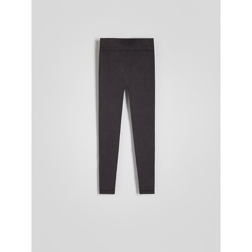 Reserved - Bezszwowe legginsy - czarny Reserved XS/S Reserved