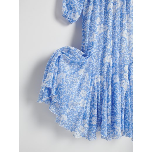 Reserved - Wzorzysta sukienka maxi - jasnoniebieski Reserved L Reserved