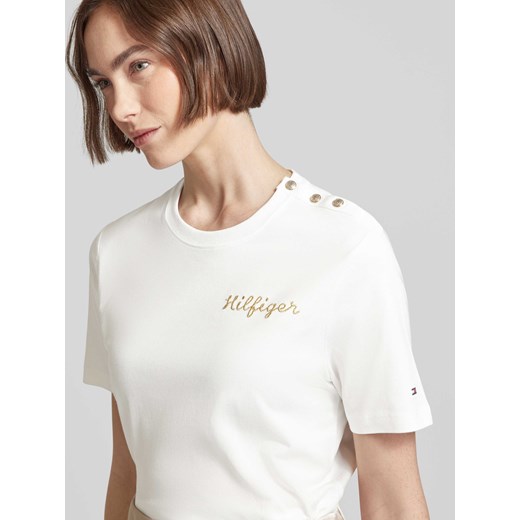 T-shirt z listwą guzikową Tommy Hilfiger XL Peek&Cloppenburg 