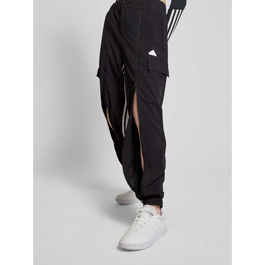 Spodnie o kroju regular fit z paskami z logo Adidas Sportswear L Peek&Cloppenburg 