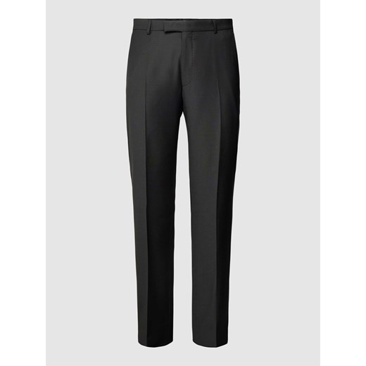 Spodnie garniturowe o kroju modern fit w jednolitym kolorze ze sklepu Peek&Cloppenburg  w kategorii Spodnie męskie - zdjęcie 170220416