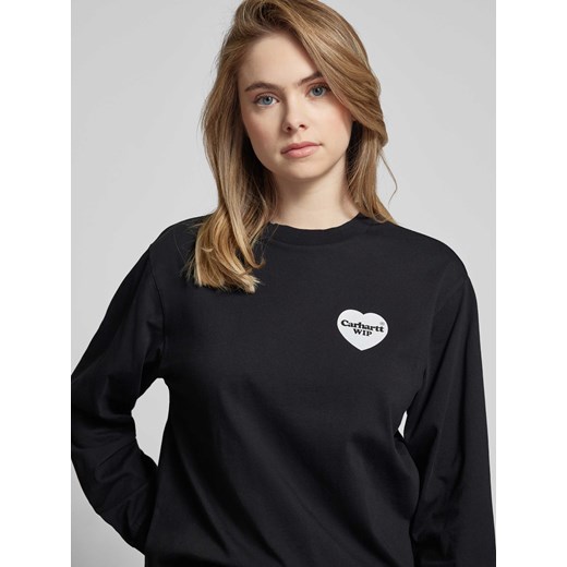 Bluzka z długim rękawem i nadrukiem z logo model ‘HEART BANDANA’ S Peek&Cloppenburg 
